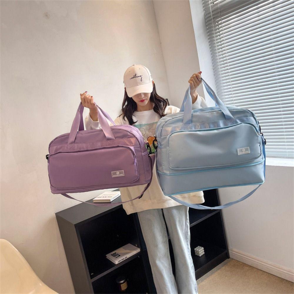 Large Capacity Women's Fitness Handbag Crossbody Travel Luggage Bag Short-distance Travel