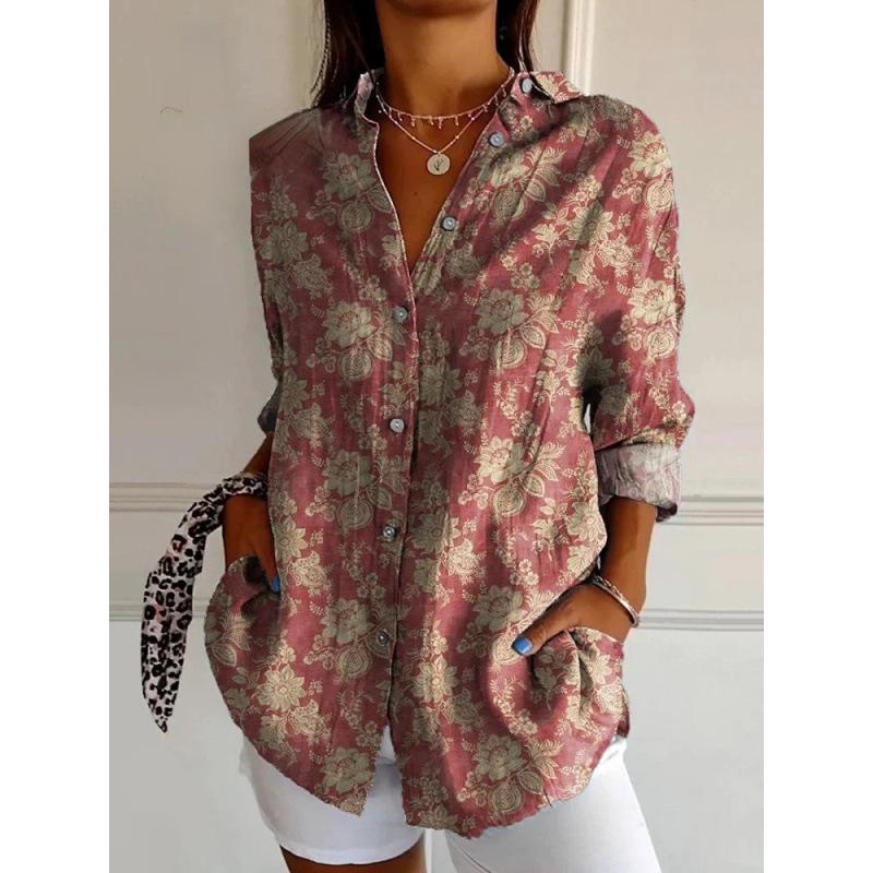 3D Abstract Pattern Women's Long Shirt with Drop Shoulder Sleeves
