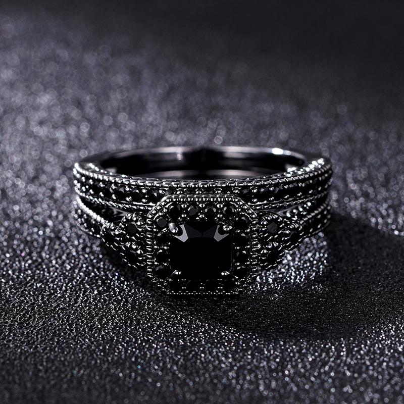 Geometric Design Timeless Womens Ring With Exquisite Zircon Embellishment In Premium White Gold And Gold Finishes Ideal Any For