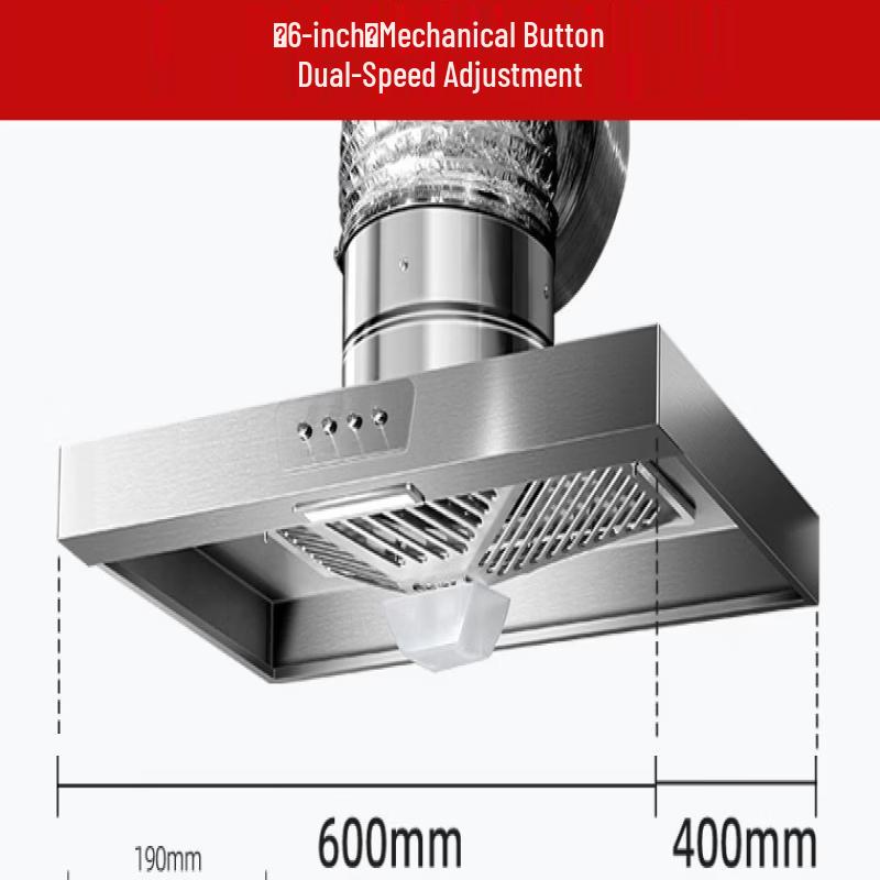 OLOEY 6-inch Ductless Range Hood with LED Light