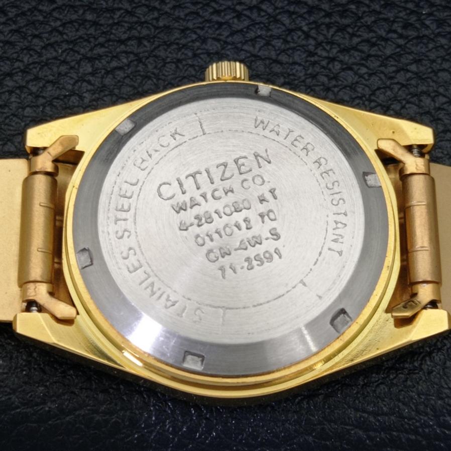 REFURBISHED CITIZEN AUTOMATIC 8200 JAPAN MENS ARABIC SILVER DIAL WATCH a427227-2