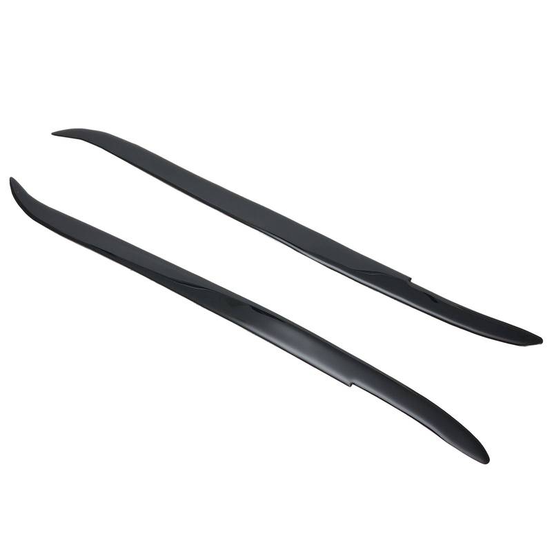 For BMW 5 Series E39 1995 2003 Headlight Eyelid Trim Glossy Black Plastic Decorative Automotive Parts for Front Lights