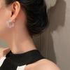 New Korea Clear Acrylic Geometric C-Shaped Hoop Earrings For Women Girls Trends Hanging Earrings Party Travel Jewelry Gifts