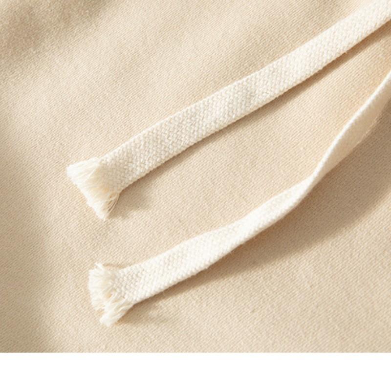 Men's Spring and Fall Casual Straight Leg Vertical Vertical Solid Color Wide Leg Pants Winter Cotton and Fleece Thick Long Pants