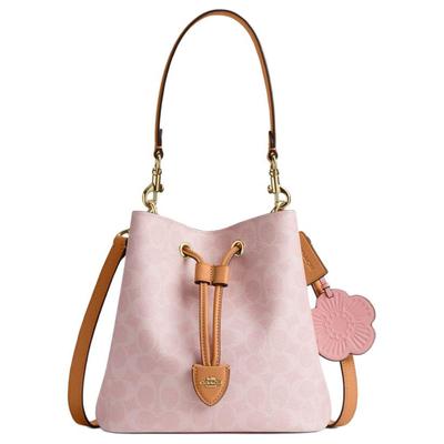 Valentinstag Limitierte Edition Rowan 21 Klassisches Monogramm Abnehmbarer Schultergurt Beuteltasche Damen Handtaschen Kirschblütenrosa CEA23-IMPO