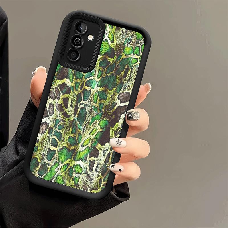 Phone Case for Samsung Galaxy A17 A16 A15 A14 A13 Fashion Snake Skin Pattern A56 A36 A26 A55 A35 A25 A54 A34 A24 A53 A33 A23 A07