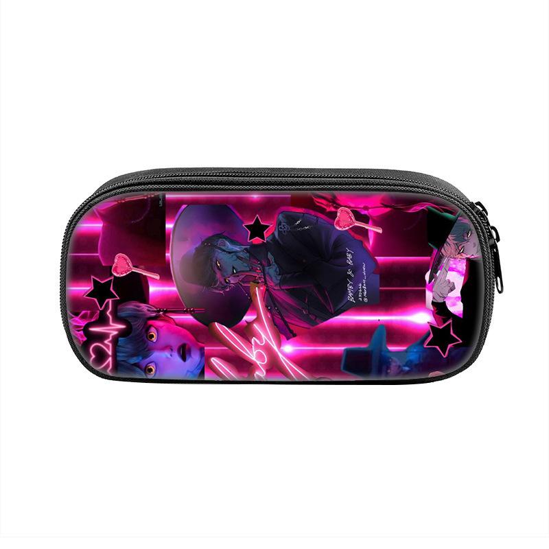 Huntrix Kpop printed peripheral pencil bag Hunter Witch Girls Group primary and secondary school students pencil case