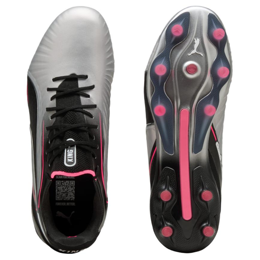 Puma King Ultimate FG AG Audacity Pack Unisex Sneaker Silber Schwarz Sun-Struck 108303-03