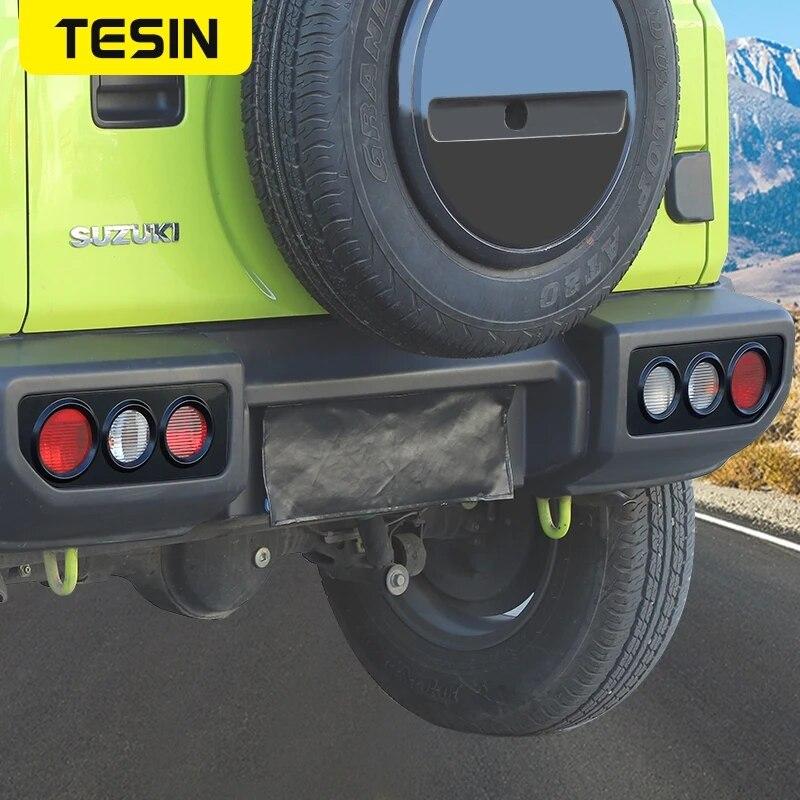 TESIN Car Rear Tail Light Lamp Decoration Cover For Suzuki Jimny JB74      Lamp Hoods Exterior Accessories