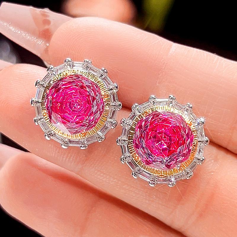 

Ювелирные изделия Медное основание с золотым покрытием Имитация плода дракона тысячелетия Круглый набор Основной камень 14-10 мм