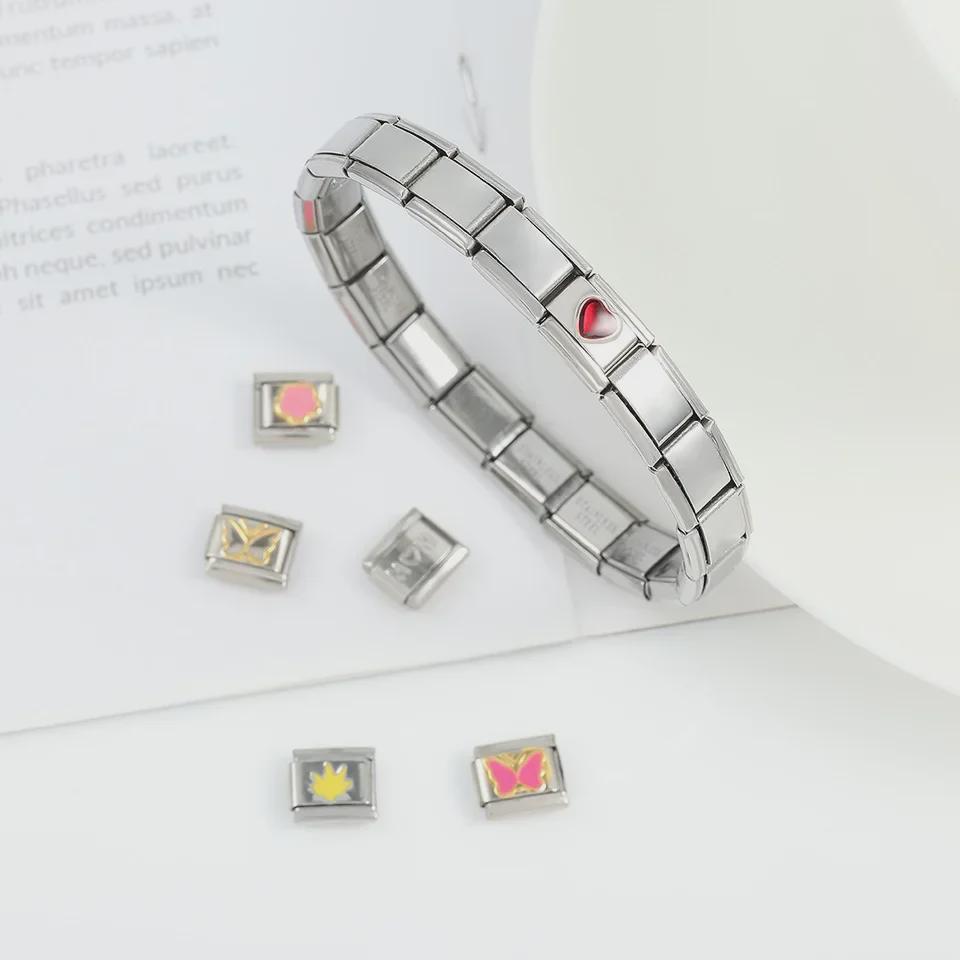Italian DIY Detachable Titanium Steel Personalized Fashion Bracelet