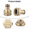 Brand New Backyard Garden Water Pipe Connector Gold