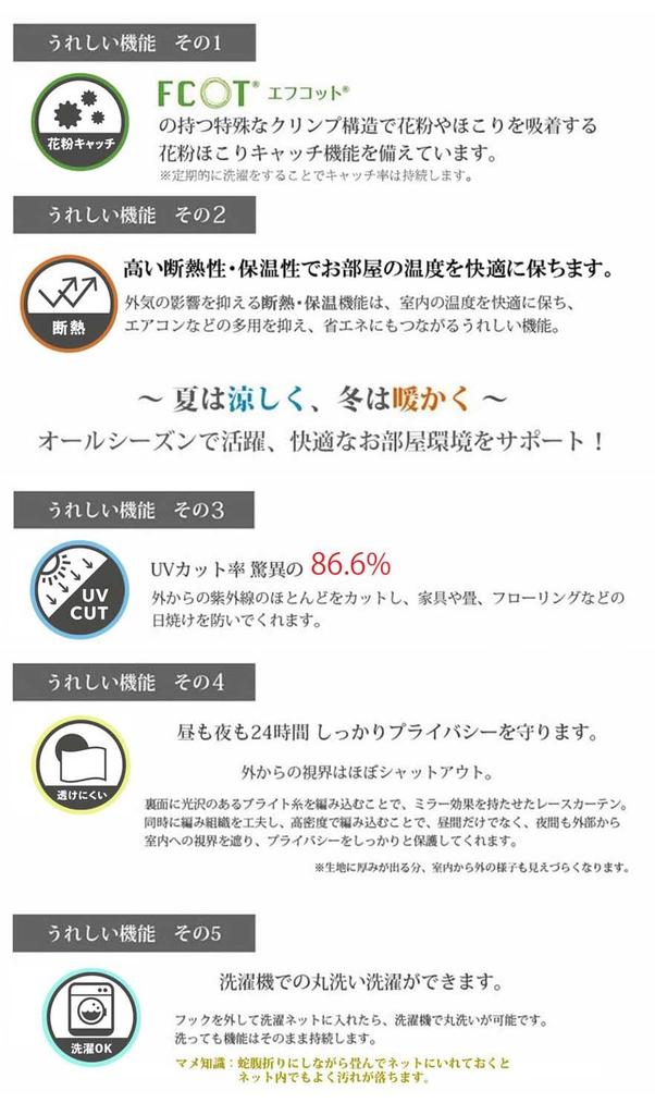 Antibacterial and Deodorizing Mirror Lace Made with Teijin Special Ecolier Nordic 100cm Wide X 208cm Set of 2 Kaei-lace Japanese-made Curtains,