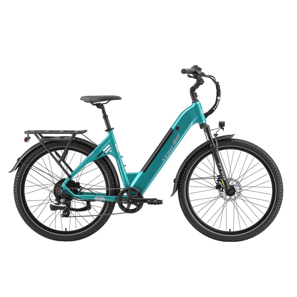 TTGO C5 Multi Terrain E-Bike 27 Zoll Breite Reifen 48V13,5Ah Akku 250W Motor 100KM Maximale Reichweite Outdoor Fahren Stadt Elektrofahrrad Mit ZweiSitzer