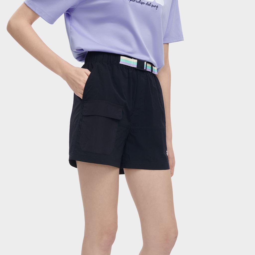 Fila 2023 Summer New Fashion Casual Simple A-Line Short Woven Shorts Women Shorts Legendary-Blue F11W329804F-NV