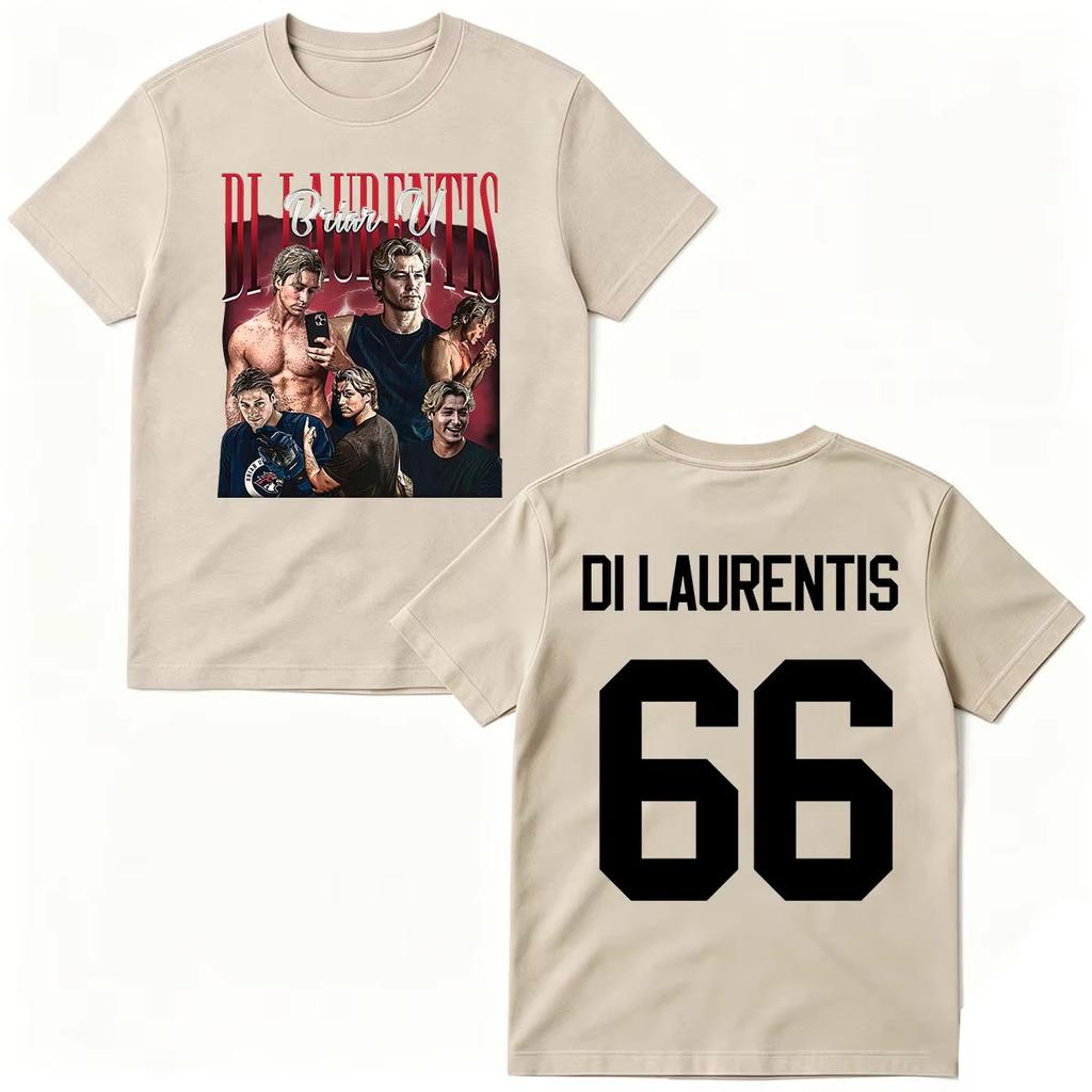 2026 Off Campus Di Laurentis 66 T-shirts Briar University Hockey T-shirt Hip Hop Streetwear Oversized Tshirt Short Sleeve Casual