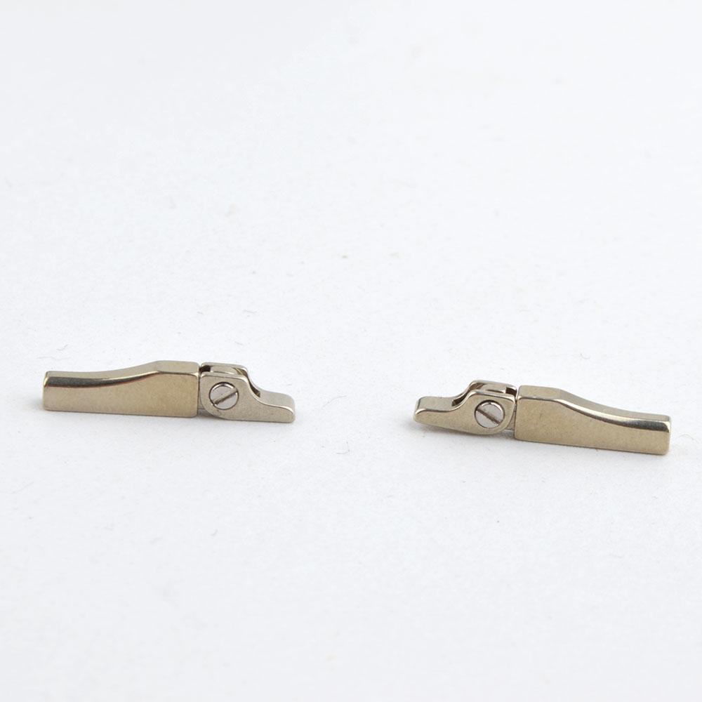 1 set Cerniera a molla per occhiali larghezza 2,3 mm Con astuccio Occhiali Facilmente installabile Cerniera flessibile Parte di ricambio per molla rotta