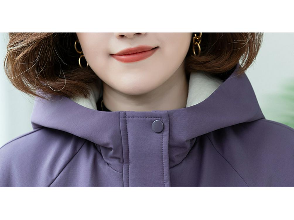 Women's Fleece-Lined Cotton Padded Short Trench Coat - Spring & Autumn Casual, Versatile, Loose Fit 2025.