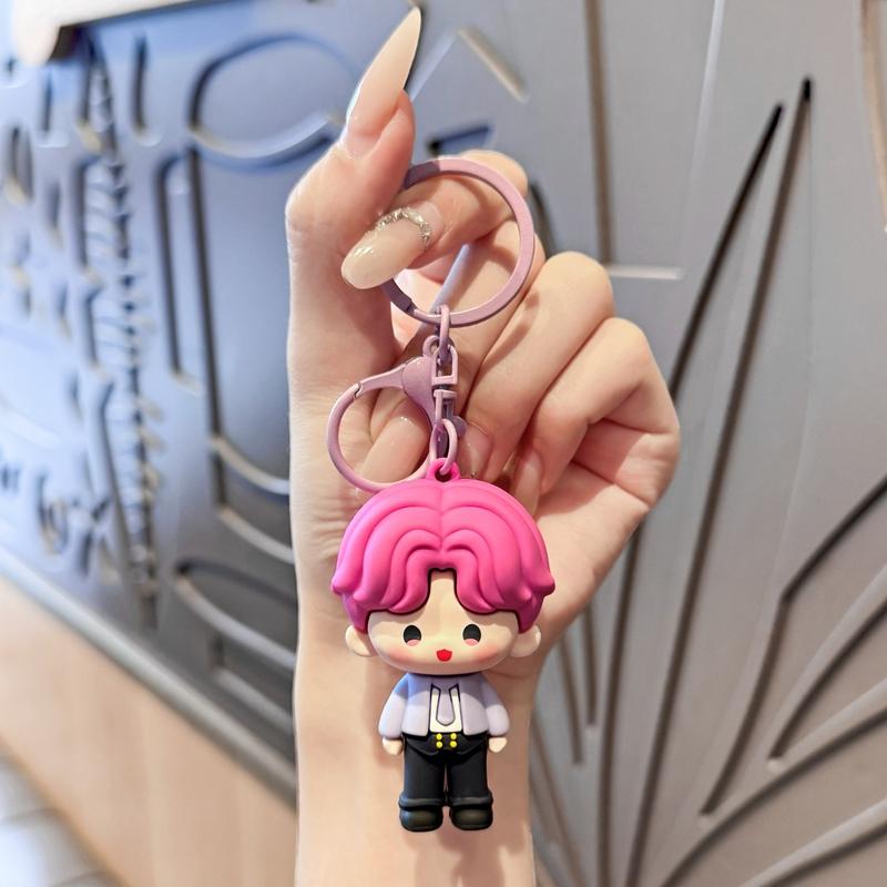 Flower Series Love & Deepspace Plush Keychain Cute Cartoon Hanging Pendant Bag Charm Desk Ornaments Fans Birthday Christmas Gift