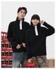 Women's Casual Color Block Stand Collar Half-Zip Hoodie, Early Autumn, Heavyweight 380g Composite Cotton, Loose Fit, Versatile Style