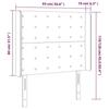 VidaXL LED Headboard Bedroom Furniture Single Bed Accessory Headboard Interior Black 3124126