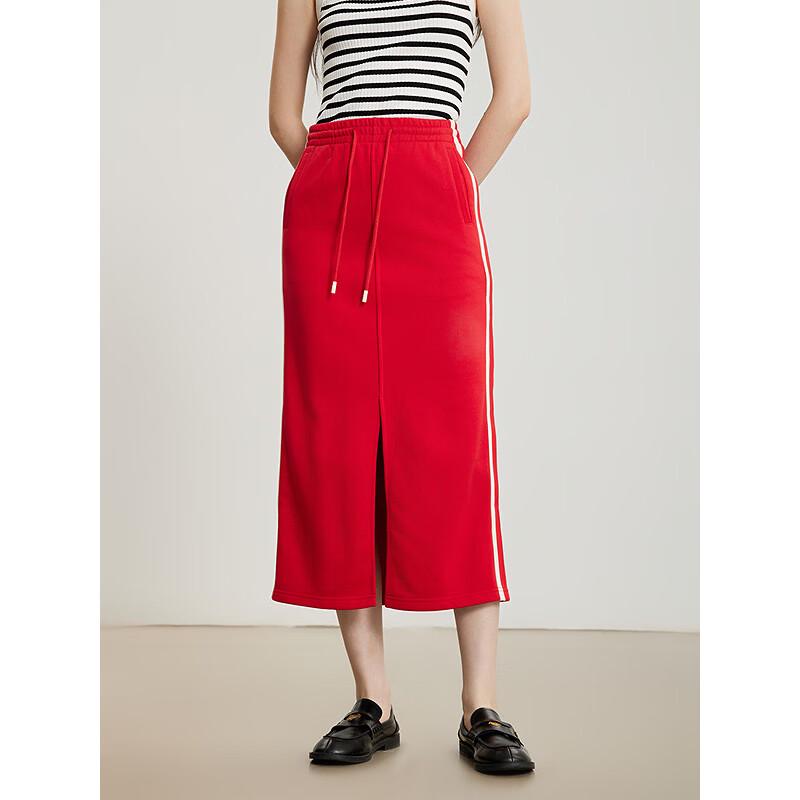 Gejin Women s Front Slit Sporty Skirt S