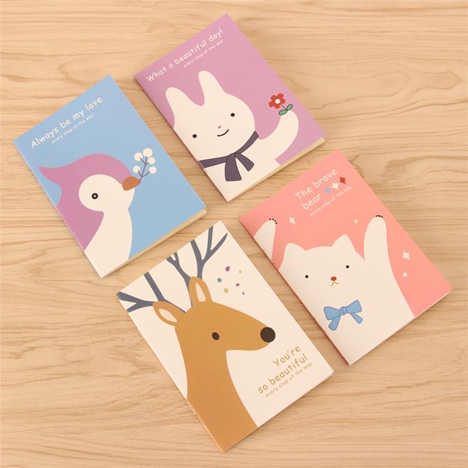 Buy Mini Notebook Cute Notepad Cartoon Animal Starry Sky Pocket Book ...