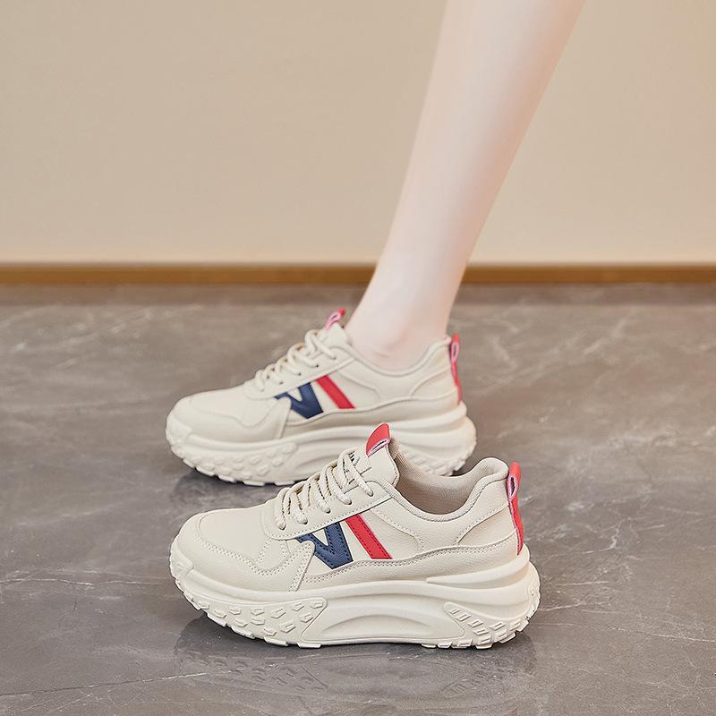 New Shoes Women's Autumn Girls' Sports Running Casual Street Shooting Thick-soled Height-increasing Shoes
