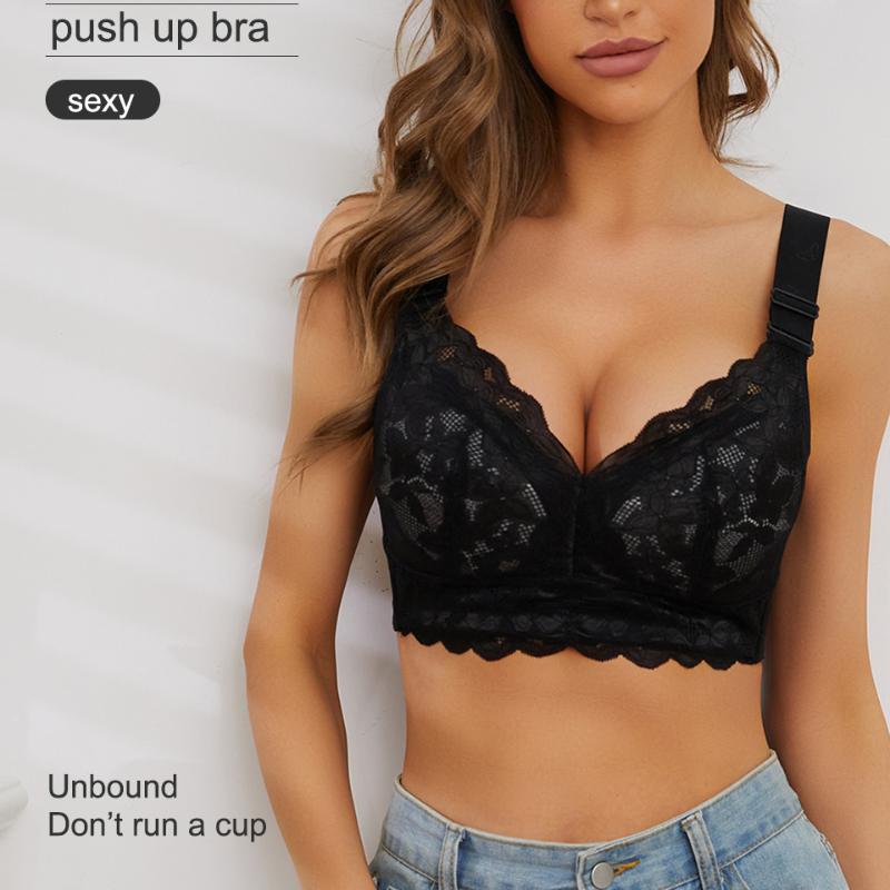 Wirefree Minimizer  Bras for Women  Thin Cup   Plus Size Lingerie Sexy Lace Bralette  Comfort Brassiere