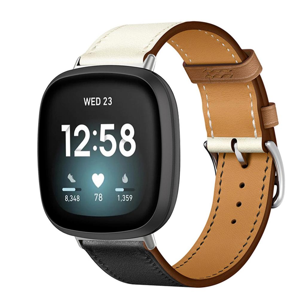 Leather Bracelet Strap For Fitbit Versa 4 3 2 1 Versa Lite Smart Watch Wristband Replacement Strap For Fitbit Sense/sense 2 Watchband