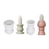 Silicone Crafting Mold Round Shape Candle Stand Moulds Round Candlestick Molds Suitable for Weddings and Exhibitions