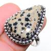 Dalmation Jasper Gemstone Handmade 925 Sterling Silver Jewelry Pendant 2.76"