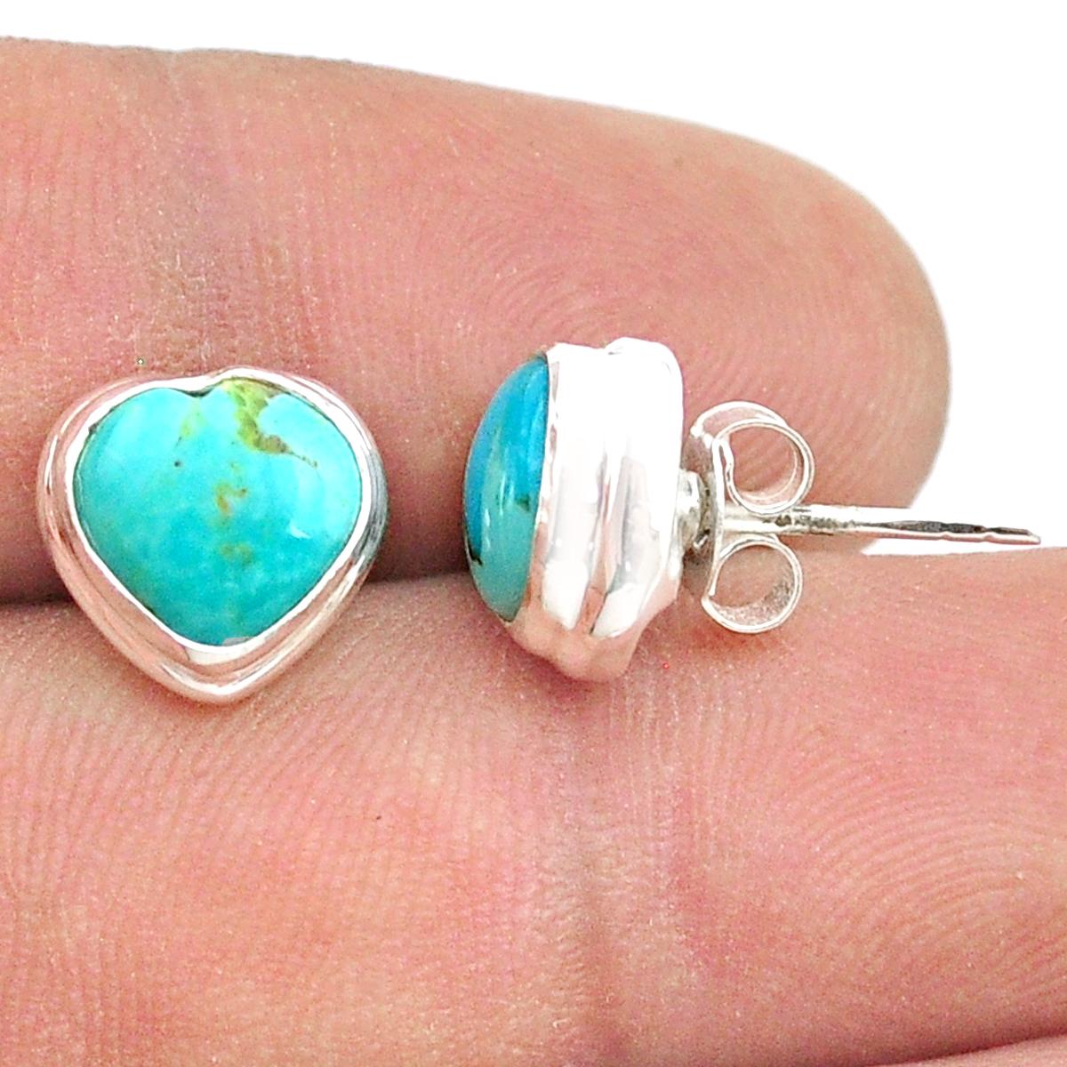 

Ювелирные изделия из стерлингового серебра 925 пробы с зеленой бирюзой 6,04 карата ручной работы