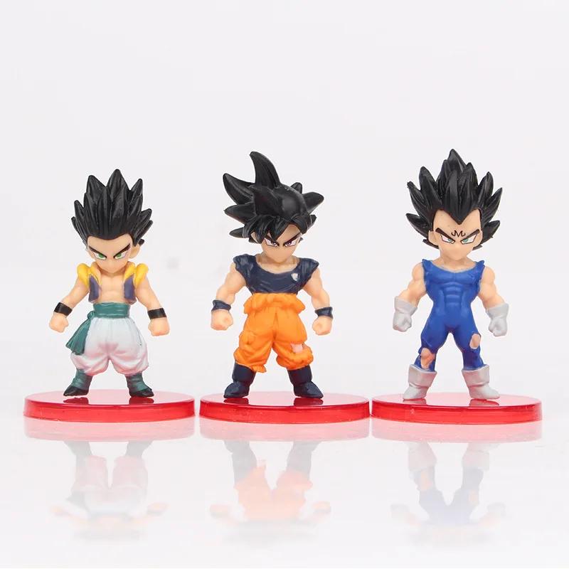 8-21pcs/lot Dragon Ball Mini Figure Super Saiyan Goku Vegeta Action Figures DBZ Dolls Model Toys Gifts
