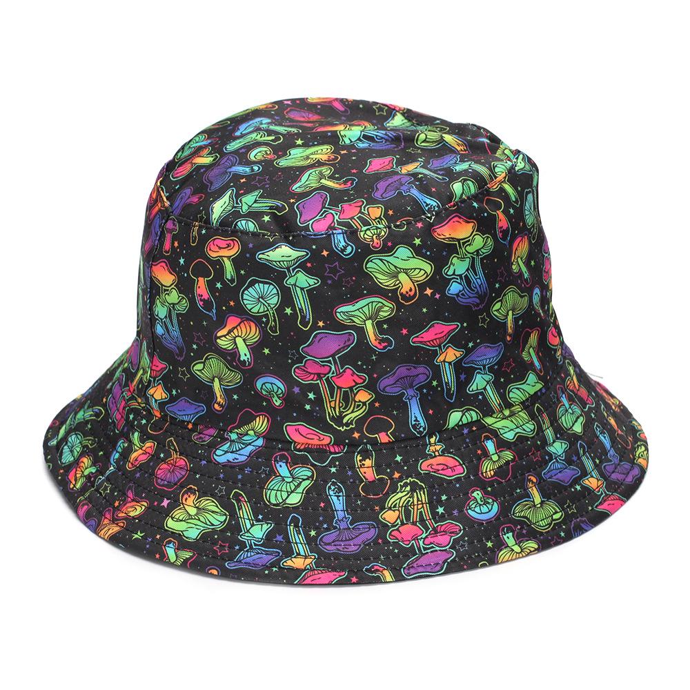 Reversible Retro Graffiti Bucket Hat - Sun Protection for Men & Women