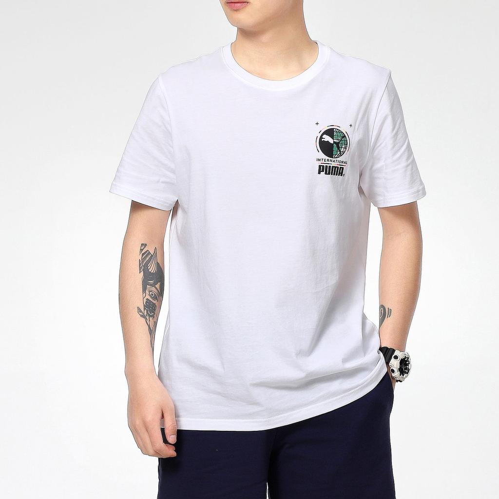 Puma Set In Sleeve T Shirt Men's White 531307-02