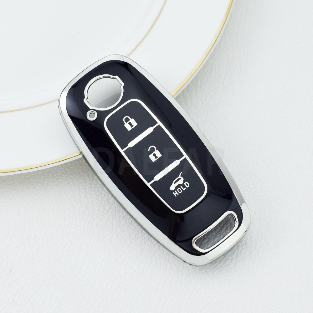 3 Button Key Fob Prtoective Skin Cover Mount Case Fit For Nissan X-Trail T33 Kicks Qashqai J12 Juke Teana Altima Ariya Smart