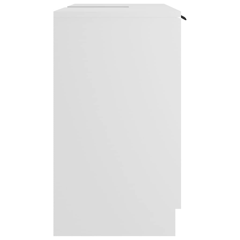 Bathroom Cabinet White 64.5 x 33.5 x 59 cm Particleboard