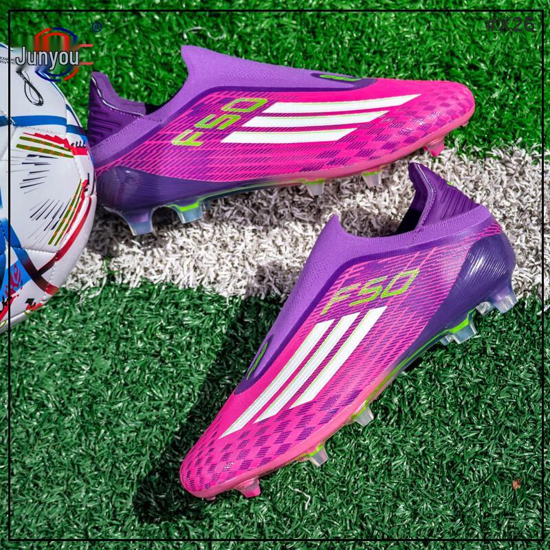 Junyouhui Unisex Unterschiedliche Lange Stollen Fußballschuhe