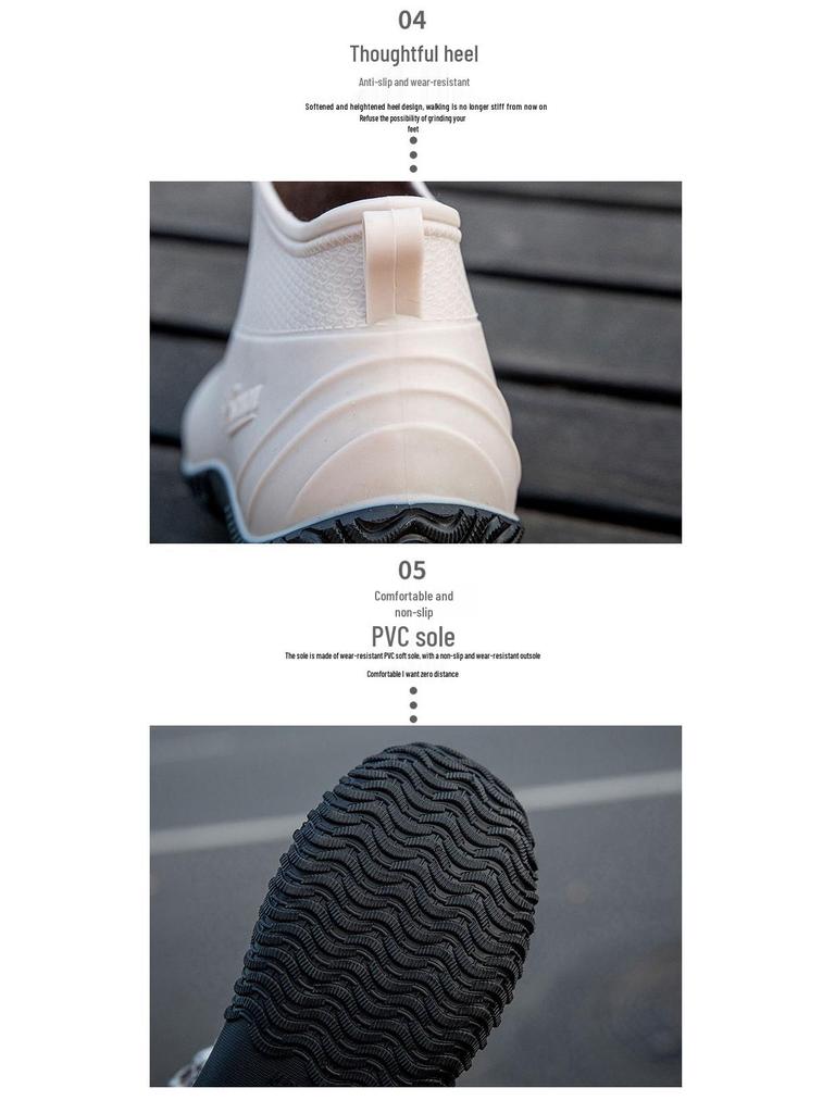 Women's Waterproof Low-Cut Korean Style Rain Boots - Fleece-Lined, Non-Slip Short Tube Fashion Shoes