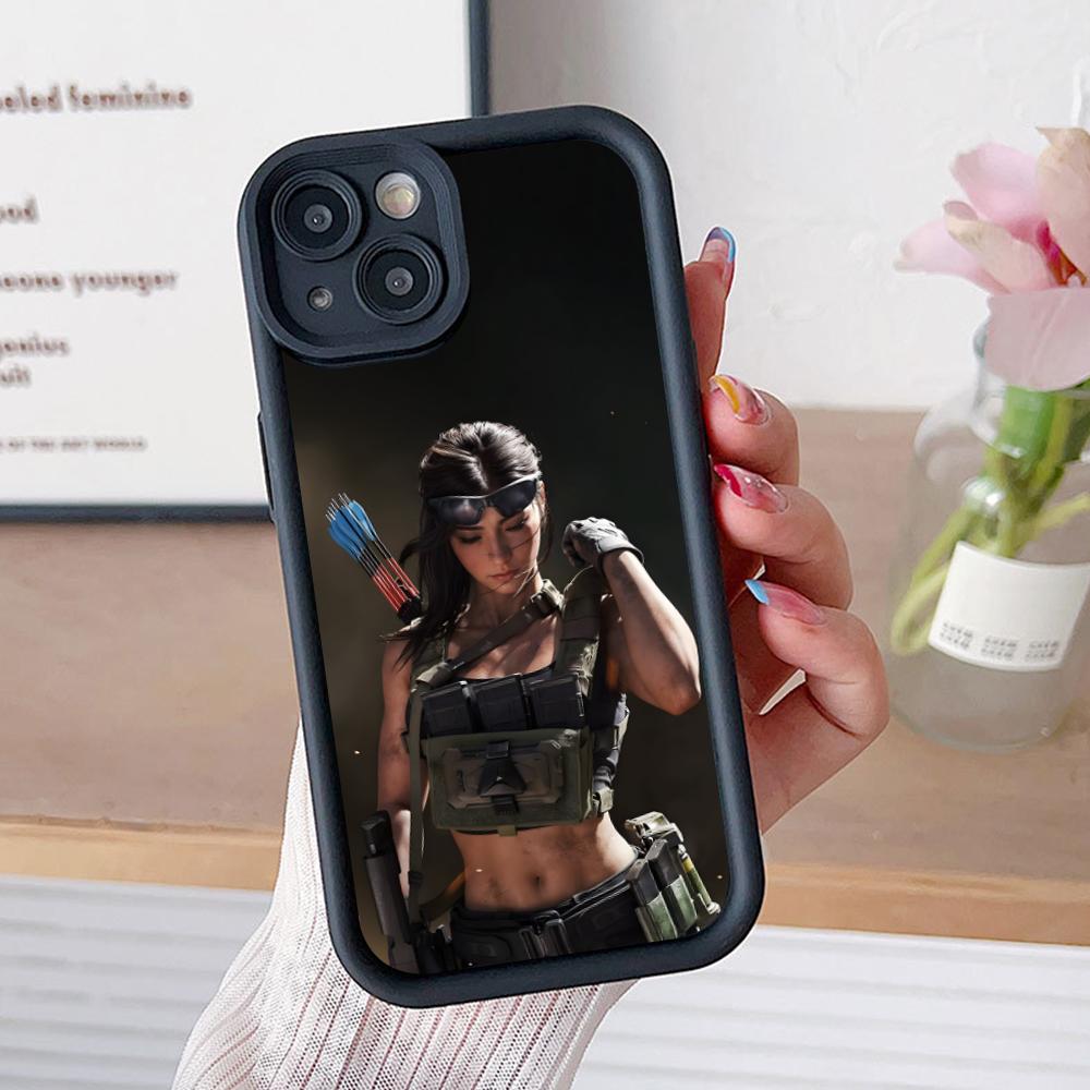 Game Delta Force Thicken TPU Mobile Phone Case for iPhone 17 16 15 14 13 12 11 Air Pro Max Plus Colorful Cover