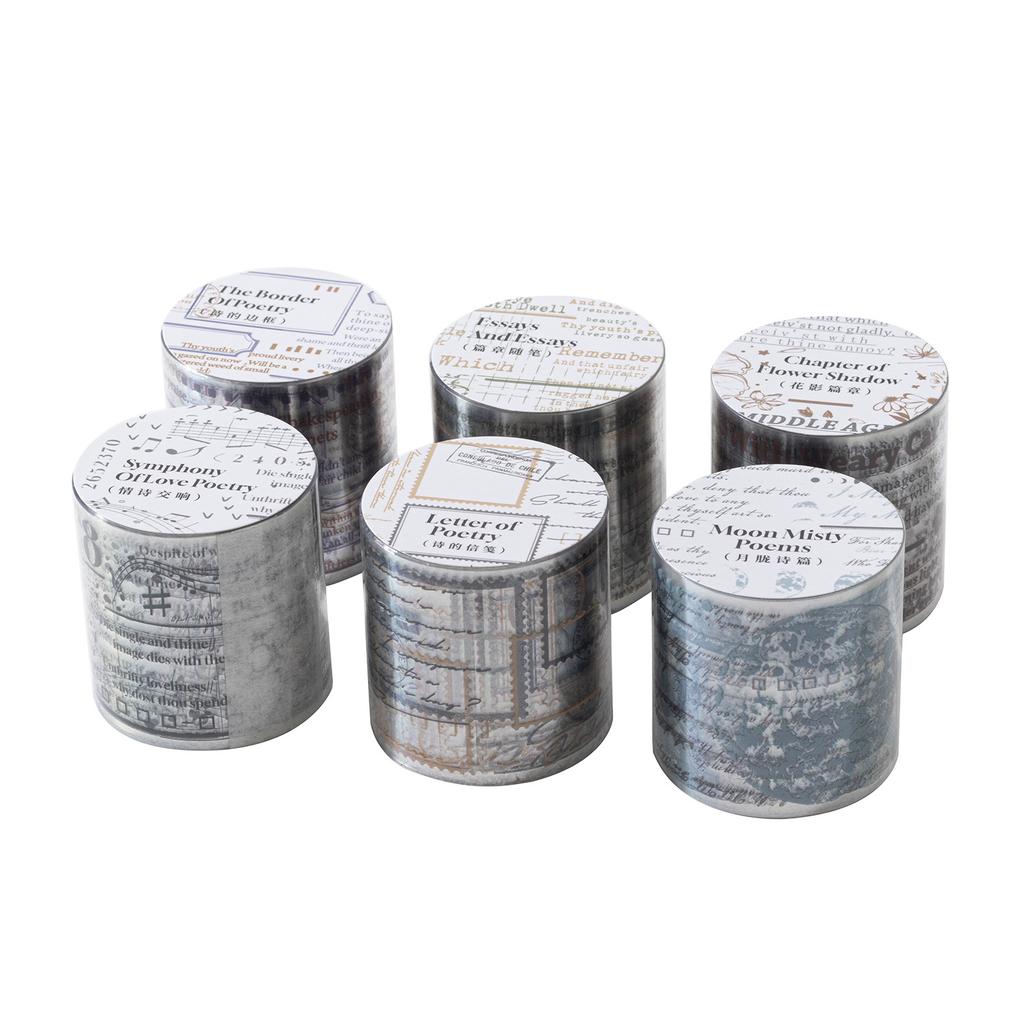 1pcs/1lot Decorative Adhesive tapes Fragments of Poetry masking tapes Junk Journal Scrapbooking stikcers DIY