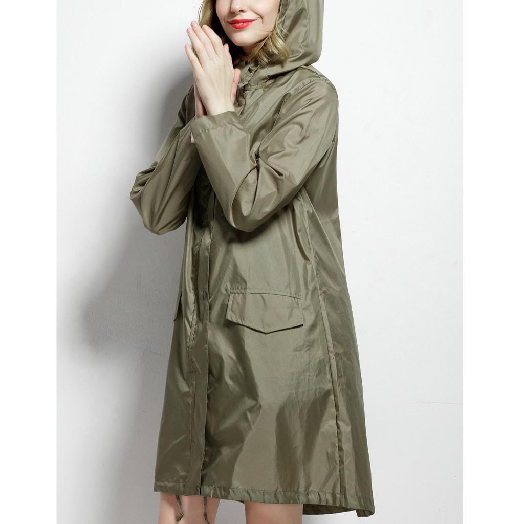 Women's Rain Jacket Outdoor Waterproof Windproof Coat Outwear