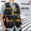 Electrician Multi-Pocket Reflective Tool Vest for Installation and Construction