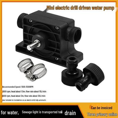 Pompa Oleo-Acquosa Auto-Adescante ad Alto Flusso, Azionata da Trapano Elettrico, Compatta