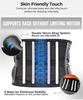 Breathable Dual-Compression Fitness Waist Belt for Sweat-Inducing Lumbar Support