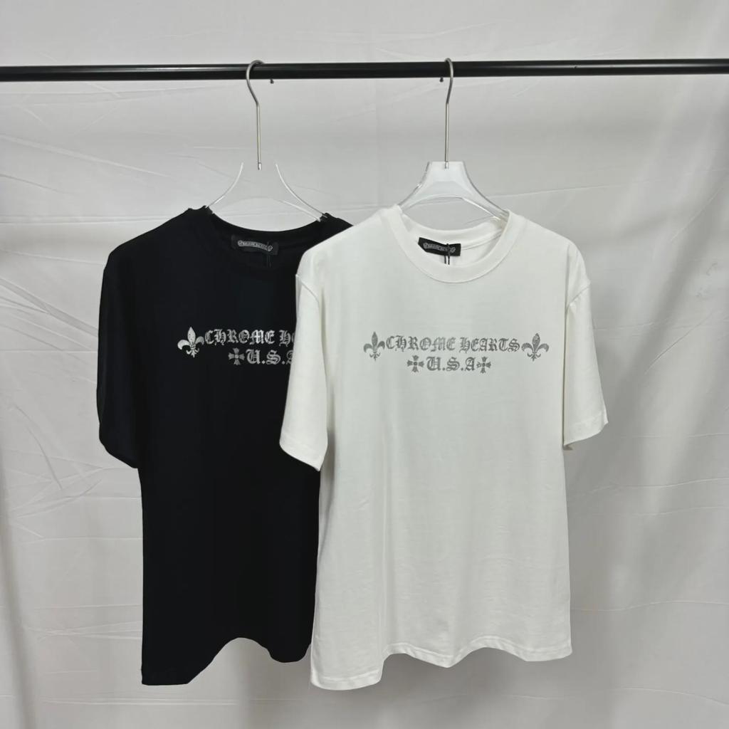 Spot 280g Heavy Unisex Double Yarn T-Shirt with Cross Print