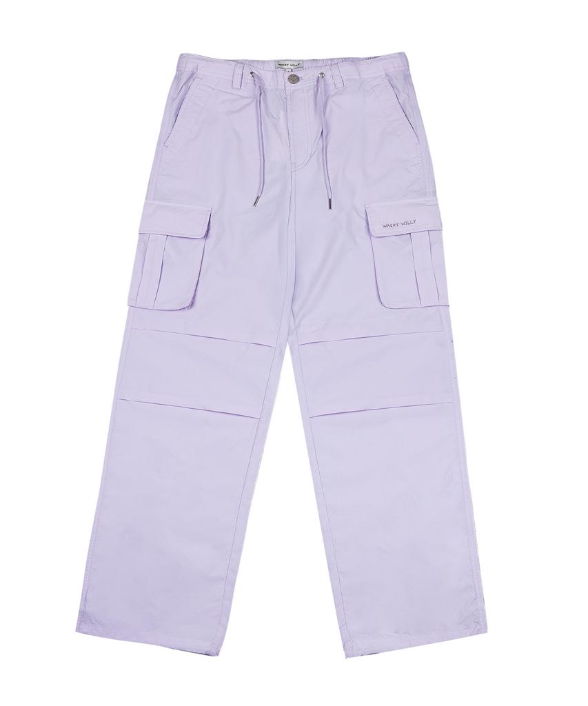 WACKY WILLY Women'S Nylon Parachute Pants Lavender