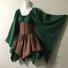 Stunning Gothic Medieval Renaissance Woodland Elf Fairy Dress For Cosplay And Parties