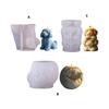 Pet Puppy Candle Silicone Mould Dog Figurine Silicone Mold For Epoxy Resin Craft Handmade Candle Soap Chocolate Baking
